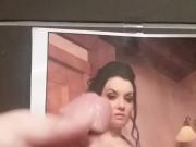 Dahlia Dark - Cum tribute Huge tits in Public Bathroom