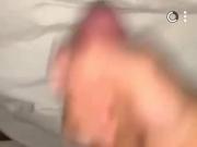 English guy wanking his big dick