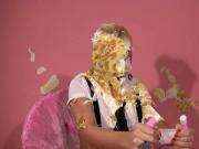 Blonde Pied In Face Splosh WAM