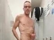 Jerk off in the locker room