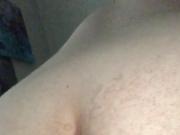 Dildo play in bed