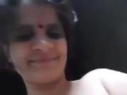 Cute aunty making her nude fir husband