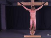 Uncut Muscle Stud Crucifixion Cross BDSM Gay Bondage Hung