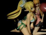 SaO : Leafa and Asuna SoF.Figures Cumshots