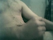 Wank squirt - Uncut cock