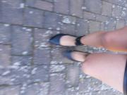 Nylon, Leder Mini und Fesseln