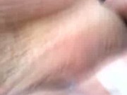 Milf selftapes while masturbating