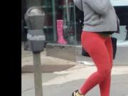 Candid pregnant dominican bubblebutt in spandex