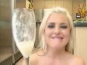 Andi Anderson drinks cum