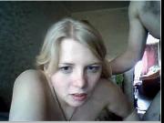 young russian couple plays on chatroulette