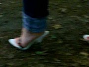 Bullwhip Cracking by my Wooden High Heel Lady in Wood 2