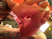 teasing my own feet...