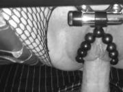 POV Wife On Sex Stool With Beaded Thong Gets Creampie