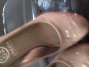 cum on gf's classy OMODA heels, edging cum load