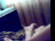 I and my girlfriend on the couch