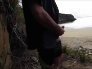 cycling relief on the beach