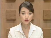 Beautiful Japanese newscaster gets several facisls