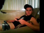 Cute dude jerks off