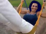 Denise Milani Hot on Swing - non nude