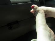 Burberry lotion on my feet