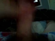 Wanking big cumshot