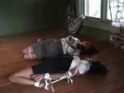 two women hogtied