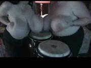 Play drumbs with their big udders cows 25 - part 2
