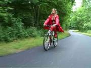 Red cyclist