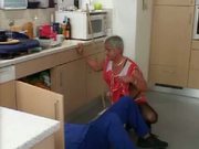 Sexy mature cleaning woman 