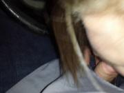 BBW Sucks me off in car!