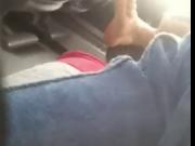 Sexy spanish girl feet and soles in Bus