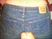 Cum on wife's Levis