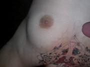 Cumshot On Emo Chick&#039;s Tits