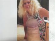 Tributing Blond MILF for bigcock