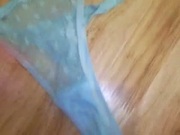 Cumming into moistlilmoi's dirty gusset