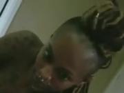 Black girl works for that cum