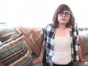 Solo spex trans fingers ass at porn audition