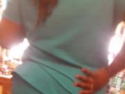 PHAT African nurse ass with a wedgie