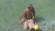 couple at the beach cought by hidden cam