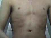 Skinny boy big dick masturbating showing ass and cumming