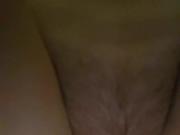 fucking her hairy pussy close-up doggy style