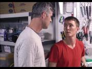Young Fit Twink Stepson Fucked By Stepdad In The Garage