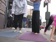 Sexy Milfs Street Yoga Feet