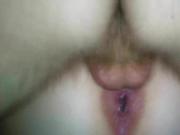 Friend fucking wife after creampie