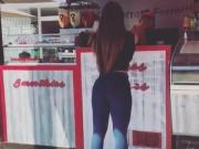 Big ass teen jeans pulled down