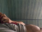Handjob in aunt Pantie