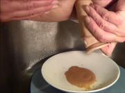 Naughty Gigi loves caramel pudding