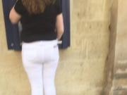 Big ass white jeans