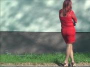 Candid Pervert #24 red dress