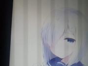Hamakaze Black Bra Cum Tribute